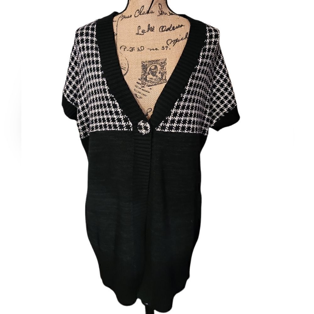 Fever One Button Wool Cardigan Size XL
